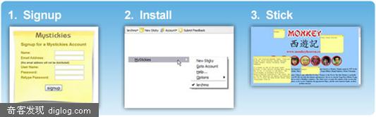 Mystickies, Sticky notes for the web