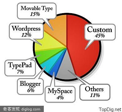 blog  全球 top100 博客分析