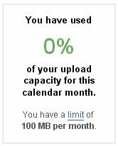 Flickr免费帐户已升级到100MB每月流量