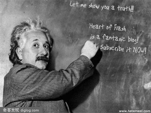 Einstein是这样写的