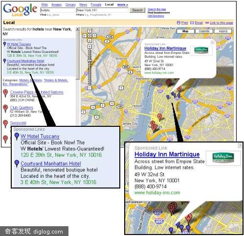 Google要在地图上的发展广告业务？