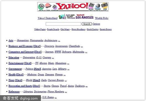 1996年的yahoo,msn和excite