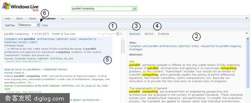 windows live academic search
