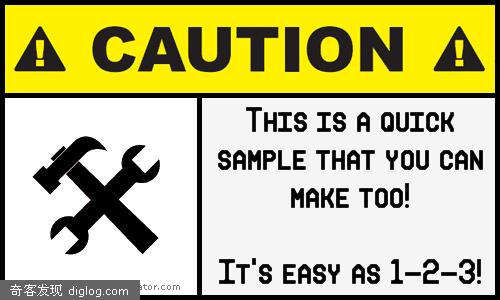 Warning Label Generator