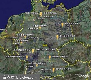 CCTV ���籭ȫ�� 2006 ���籭���ݵĵر�(Google Earth)