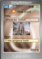 索爱官方演示的K800与Blogger.com集成应用例子