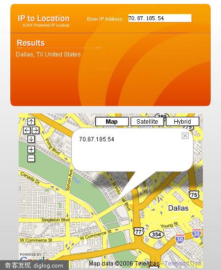 ����IP�����Google Map