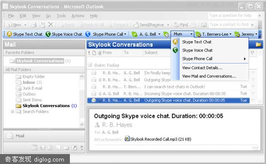 Skype + Outlook = Skylook!