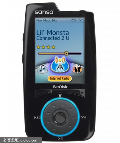 SanDisk չʾ�¿�WiFi MP3 ����ֱ�����Ͻ��� 2007 CES