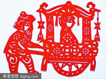 【图】胡锦涛剪纸作品《回娘家》
