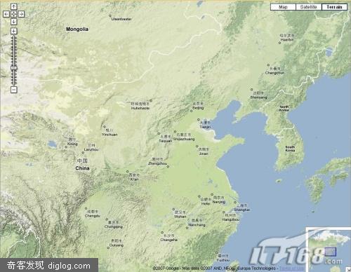 ������Google Maps��������ͼʾ