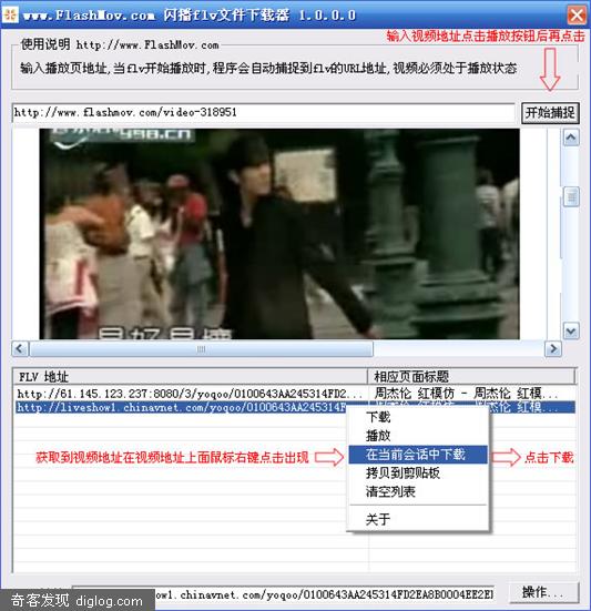 闪播FLV视频下载器