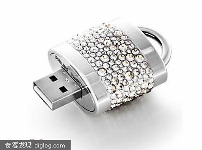 水晶U盘－made by Philips & Swarovski(施华洛)