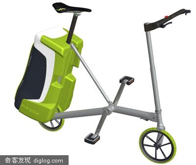 便携Everglide背包脚踏车