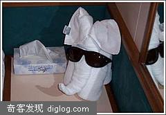 » 毛巾折叠艺术Creative art with towels 酷辣客