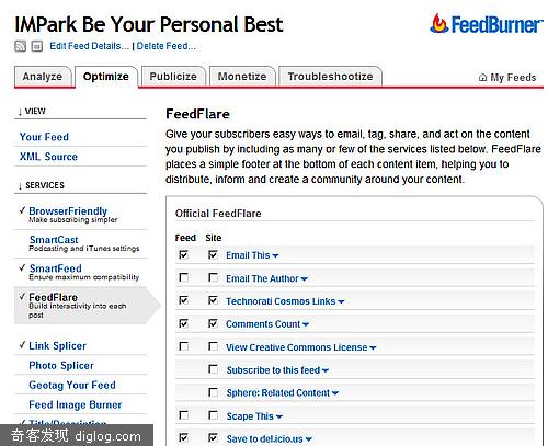 IMPark  Feedburnerʹ�ü���