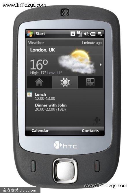��Ƶ��� HTC Touch �Ĳ�����ʽ