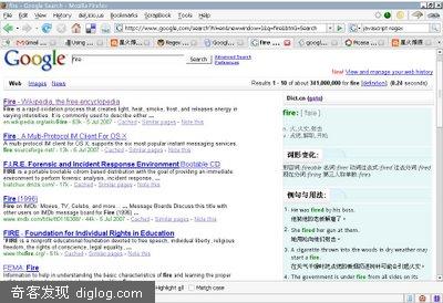 google extra with dict.cn