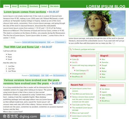�Ƽ�30��������WordPress 3 ��Ƥ��