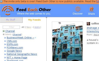 FeedEachOther：最新发布的社会性RSS阅读器