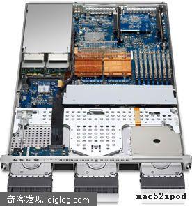 Apple苹果电脑新型Xserve服务器，双intel之强CPU速度快两倍