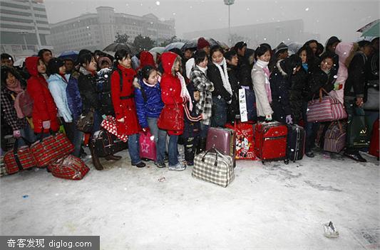 中国遭遇极度深寒（图集）