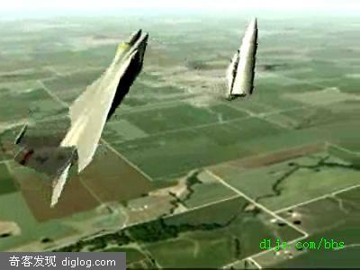 美国F-15战机凌空解体全过程(强烈推荐)
