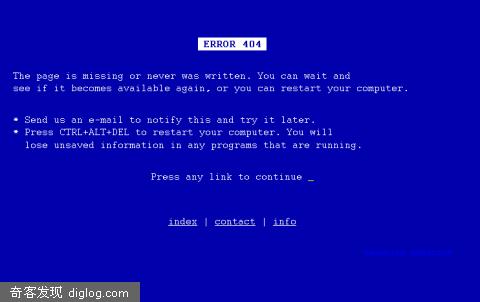 分享国外网站的404 error pages