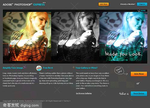 Adobe 公布在线版 Photoshop