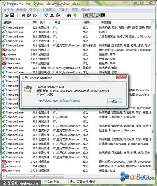 Process Monitor 1.31 ������