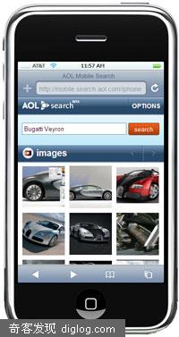 AOL Mobile Search 登录iPhone