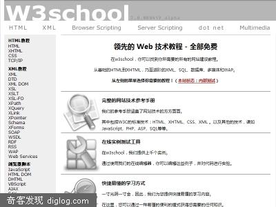 w3school-领先的 Web 技术教程