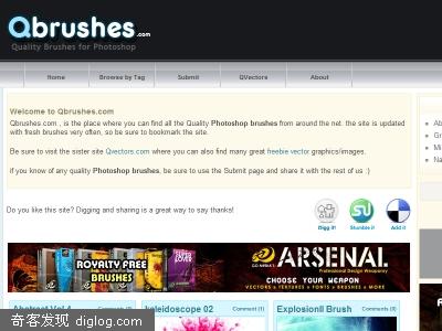 Qbrushes-��������PS��ˢ����վ