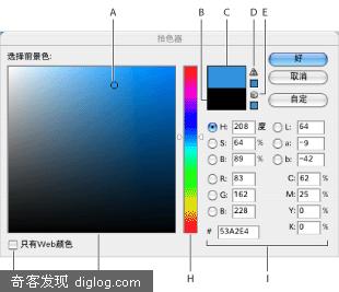 Adobe拾色器中使用数值指定颜色 - 软件帮助网