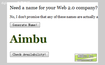 Web 2.0域名生成器！