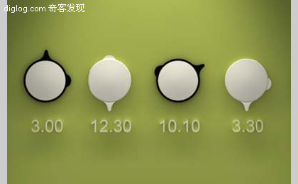 没有刻度跟钟摆的挂钟