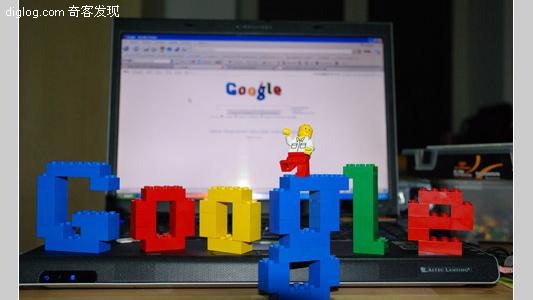 乐高 logo google flickr digg  趣味！用乐高积木堆出IT标志