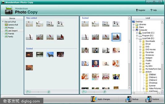 iPhone photo Copy 3GS Transfer photos to pc  Wondershare iPhone Photo Copy