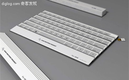 键盘概念  折扇形键盘概念---创意产品---酷品网