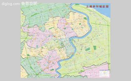 上海 地图 shanghai map jpg 2009  2009 上海地图 JPG: 6000*5000px
