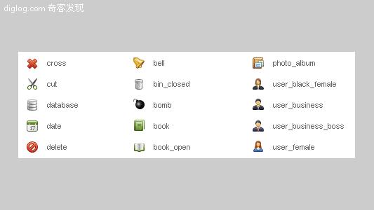 图标 icon web设计  国外高质量Web图标第二波——Led Web Icons（500枚）