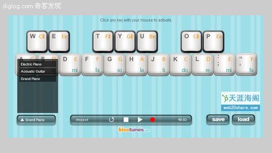 web2.0  Kisstunes：在线音乐制作及录制