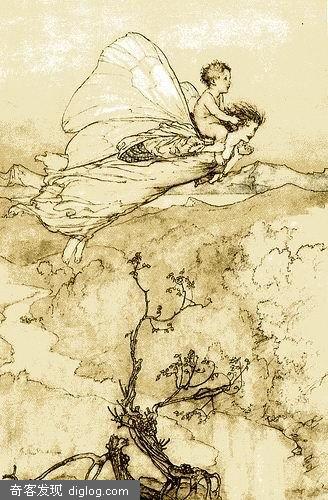 Arthur Rackham 莎士比亚 仲夏夜之梦 插画  Arthur Rackham版《仲夏夜之梦》插