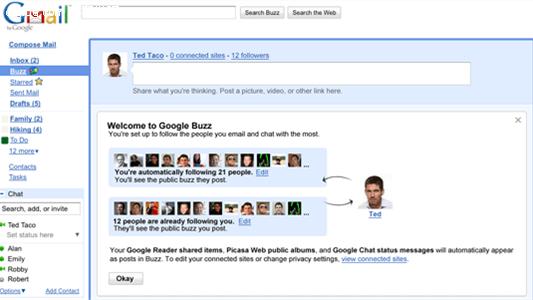 Google Buzz web2.0  Google Buzz 官方演示