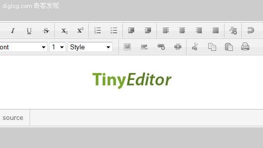 web开发 编辑器  简洁易用的html编辑器——TinyEditor
