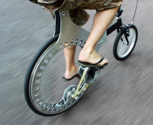 无链条无轮辐自行车lunartic